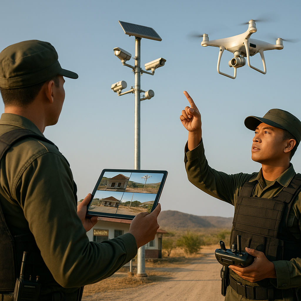 Pos Pantau di Ketinggian: CCTV dan Drone di Pos Lintas Batas Motaain
