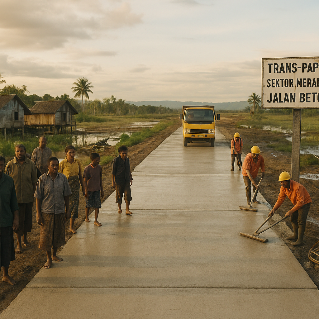 Menyusuri Jalan Trans-Papua Sektor Merauke: Dari Tanah Rawa hingga Jalan Beton Harapan