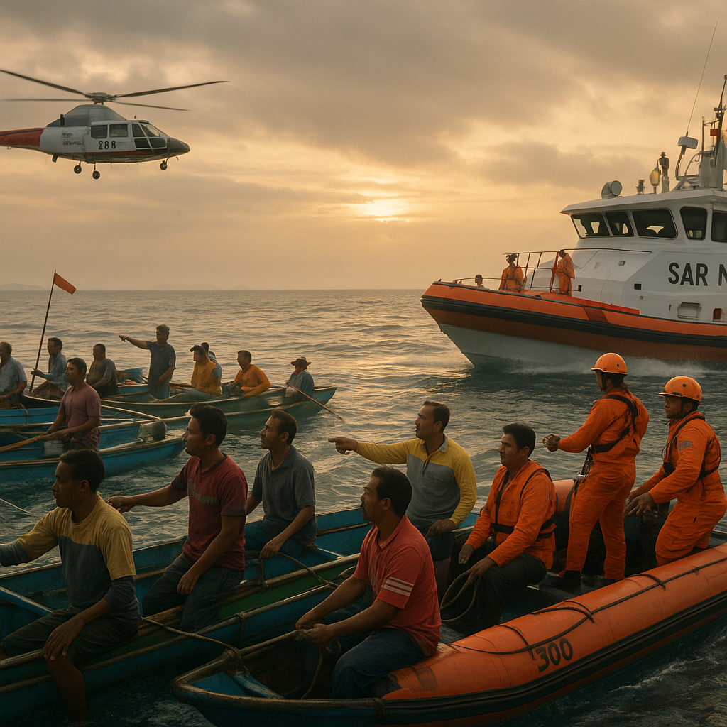 SAR Natuna Intensifkan Pencarian Nelayan Hilang, Dukungan Masyarakat Jadi Kekuatan Utama