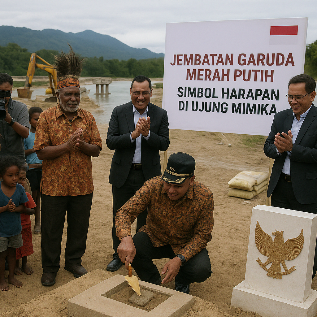 Jembatan Garuda Merah Putih: Simbol Harapan di Ujung Mimika