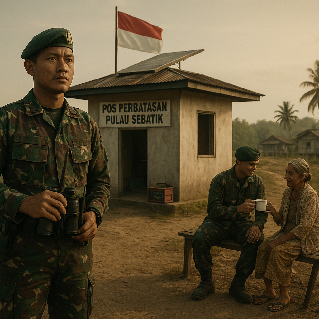 Menjaga Dari Ujung Negeri: Kisah Prajurit TNI di Pos Perbatasan Pulau Sebatik