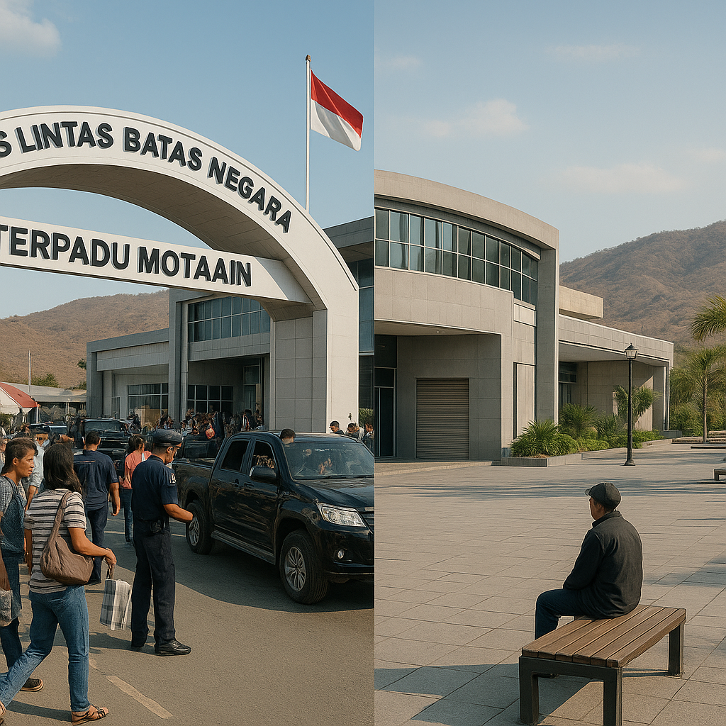 Pos Lintas Batas Negara (PLBN) Terpadu Motaain: Gerbang Negara yang Ramai dan Sunyi