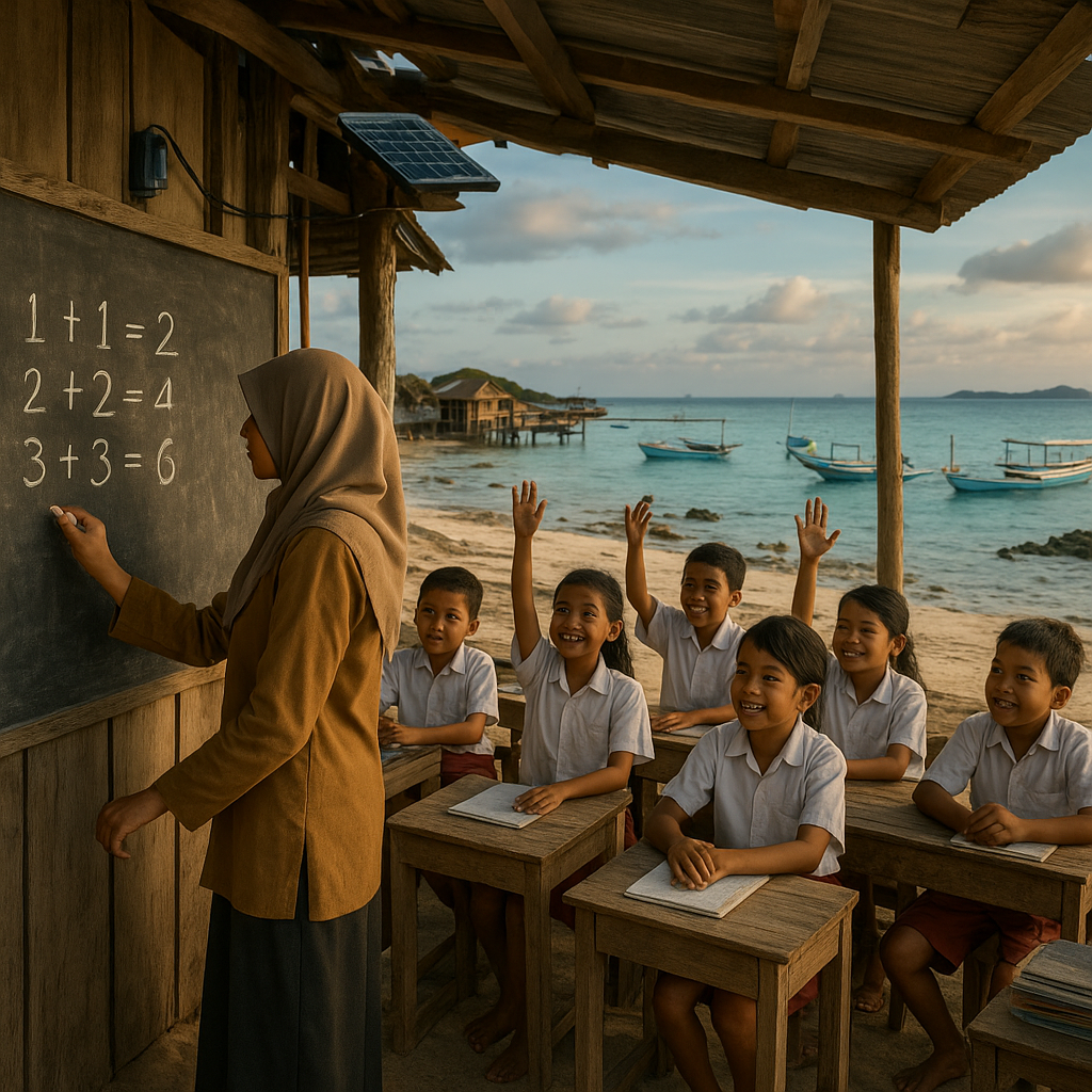 Mengintip Kehidupan di Pulau Terluar: Kisah Guru dan Siswa SD di Pulau Marore