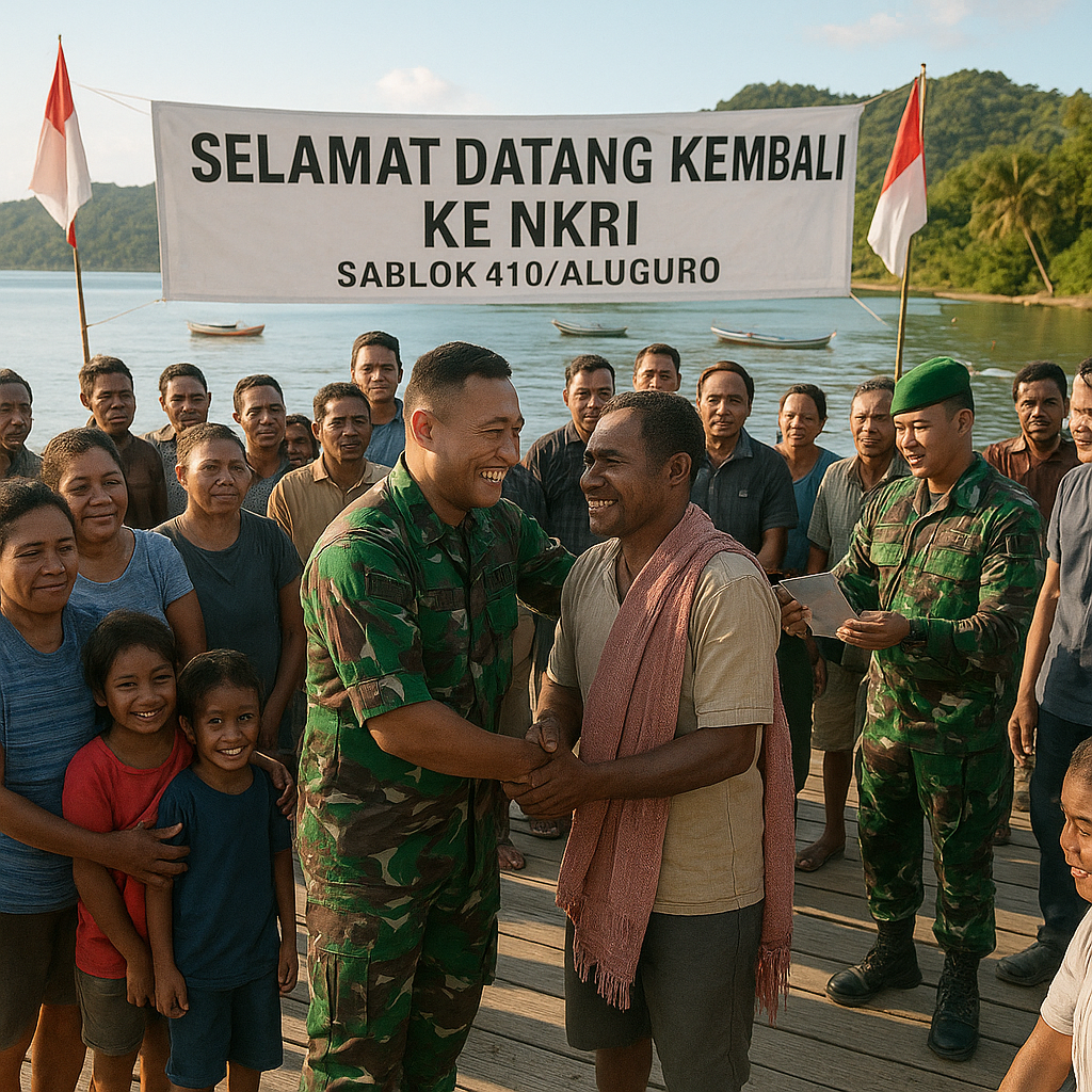 10 Mantan OPM Wilayah Sorong Raya Kembali ke Pangkuan NKRI