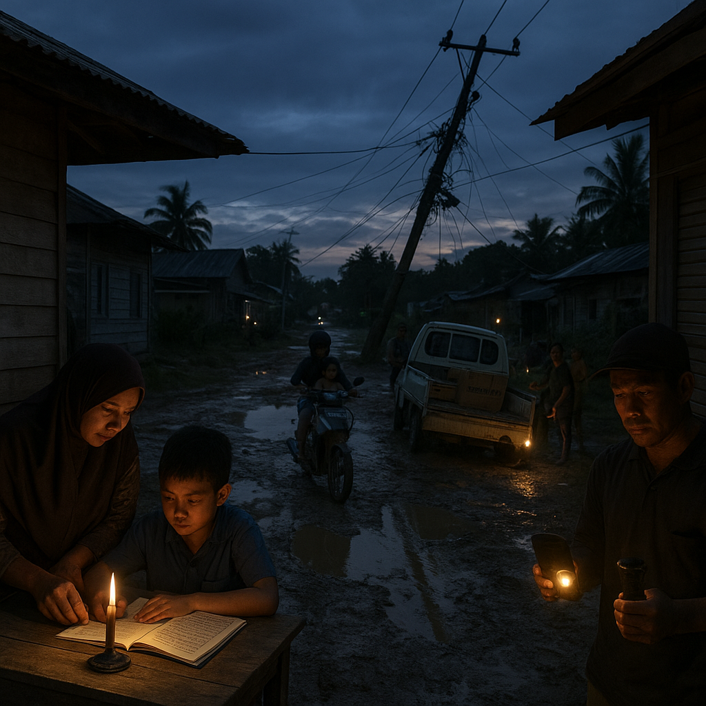 Warga Perbatasan Kalimantan: Listrik Masih Sering Padam, Jalan Rusak Parah