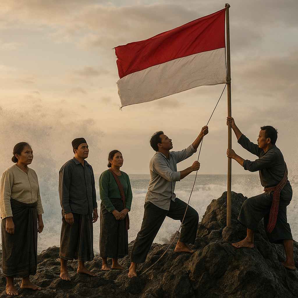 Menanam Bendera di Ujung Sangir: Ritual Warga Kepulauan Talaud Menjaga NKRI