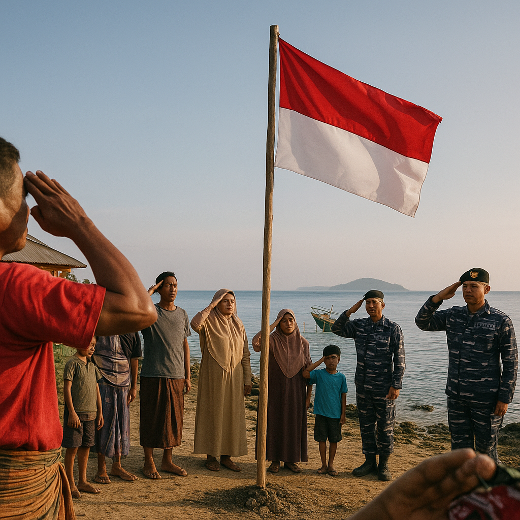 Menanam Merah Putih di Pulau Terluar: Upacara Bendera di Pulau Marampit