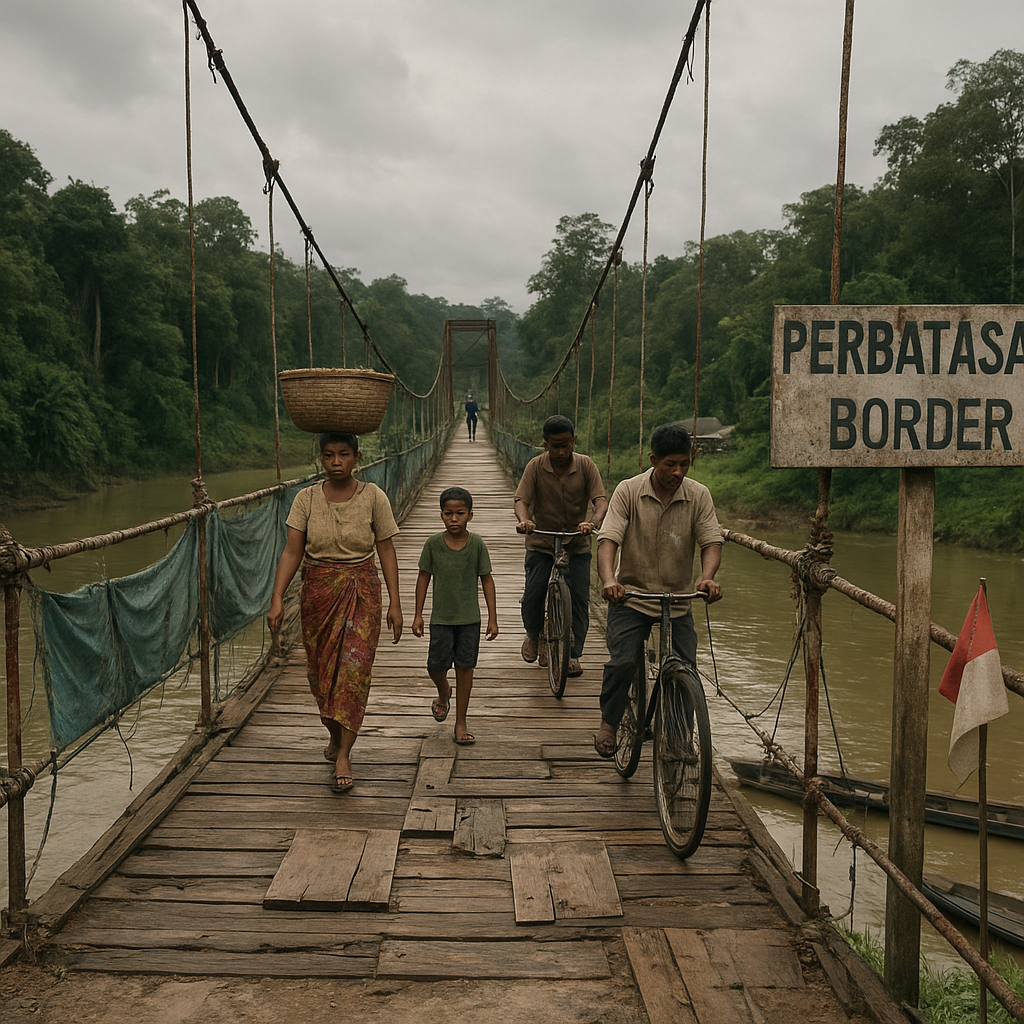 Jembatan Gantung di Perbatasan Kalimantan: Penghubung yang Setia dan Rentan