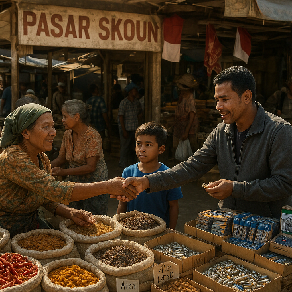 Pasar Warga di Perbatasan Timor Leste: Dari Rempah hingga Baterai