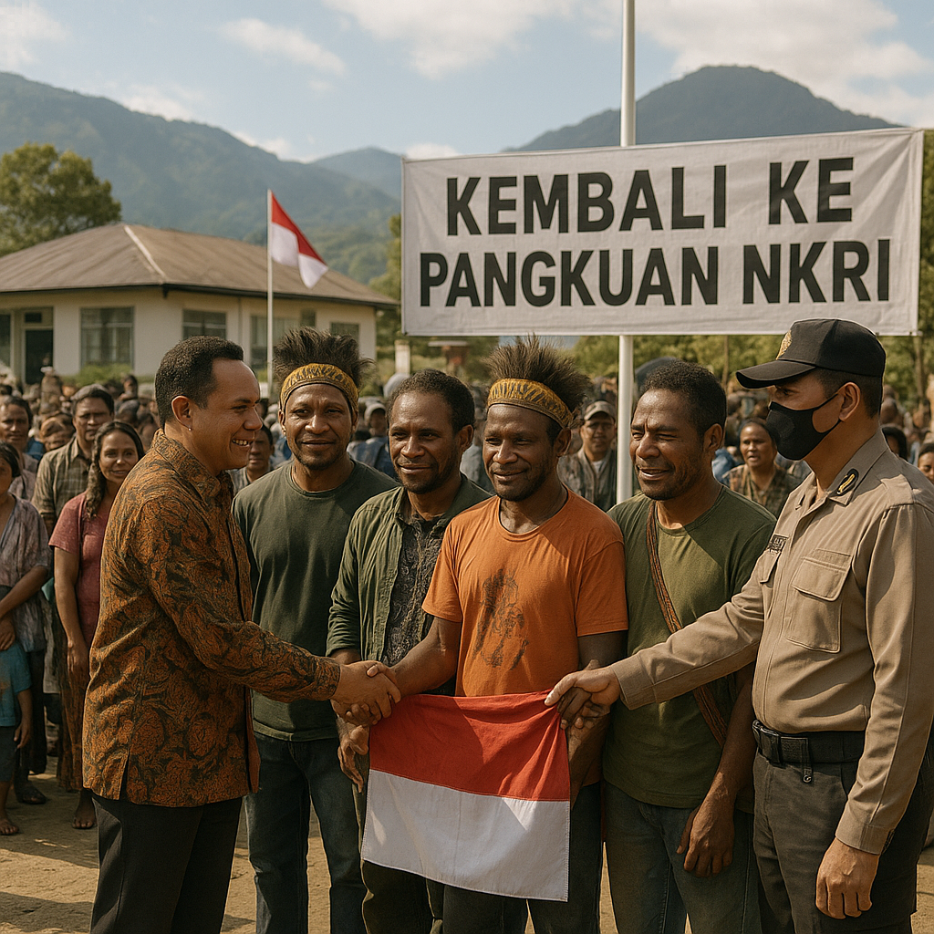 Lima OPM Puncak Jaya Kembali ke Pangkuan NKRI