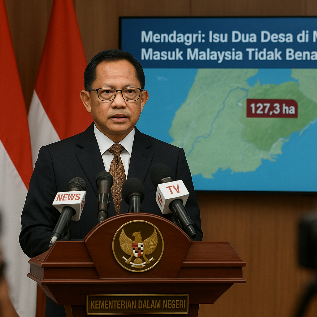 Mendagri Tito Karnavian Pastikan Isu Dua Desa di Nunukan Masuk Malaysia Tidak Benar