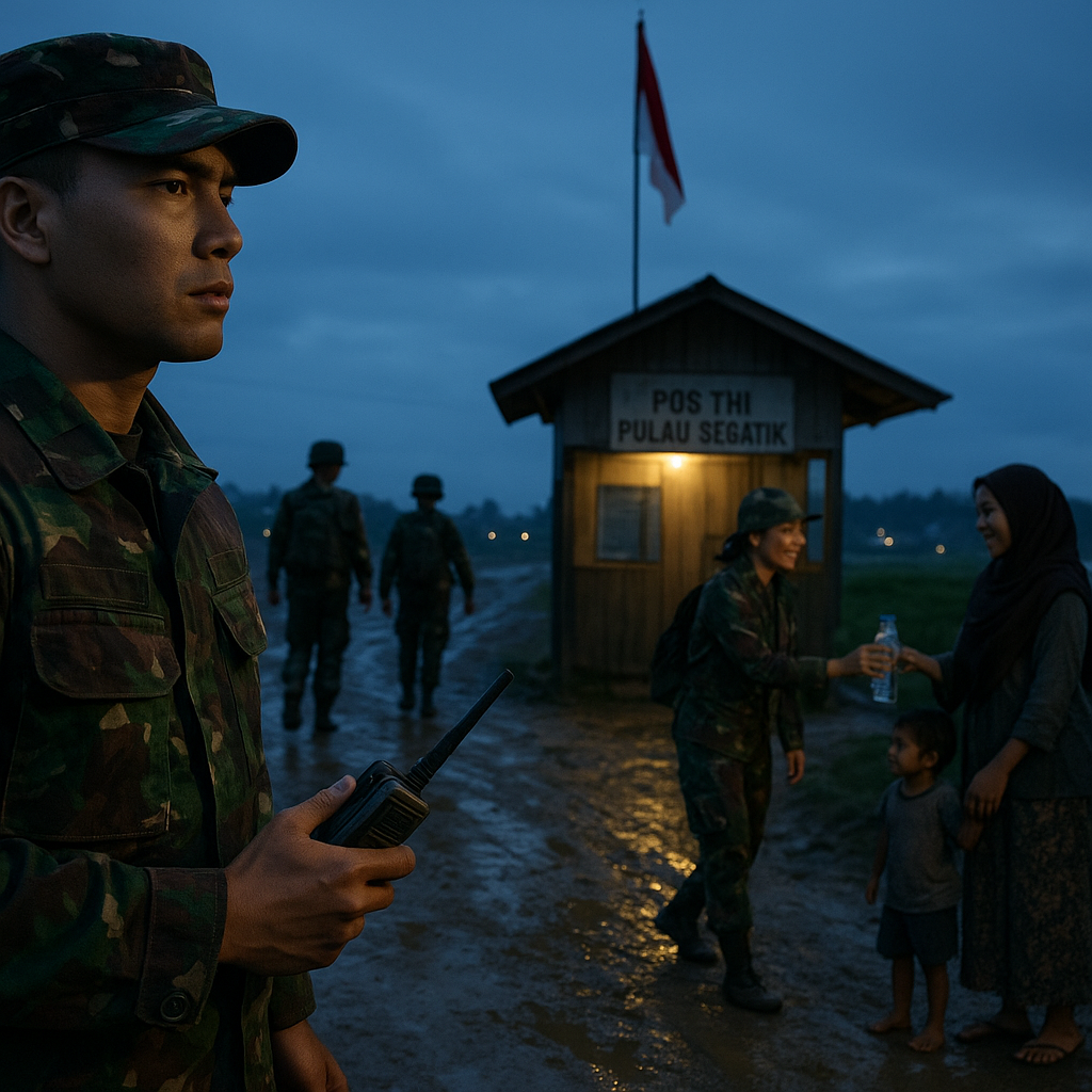 Potret Keteguhan Prajurit di Pos Terdepan Pulau Sebatik, Berhadapan Langsung dengan Negeri Jiran