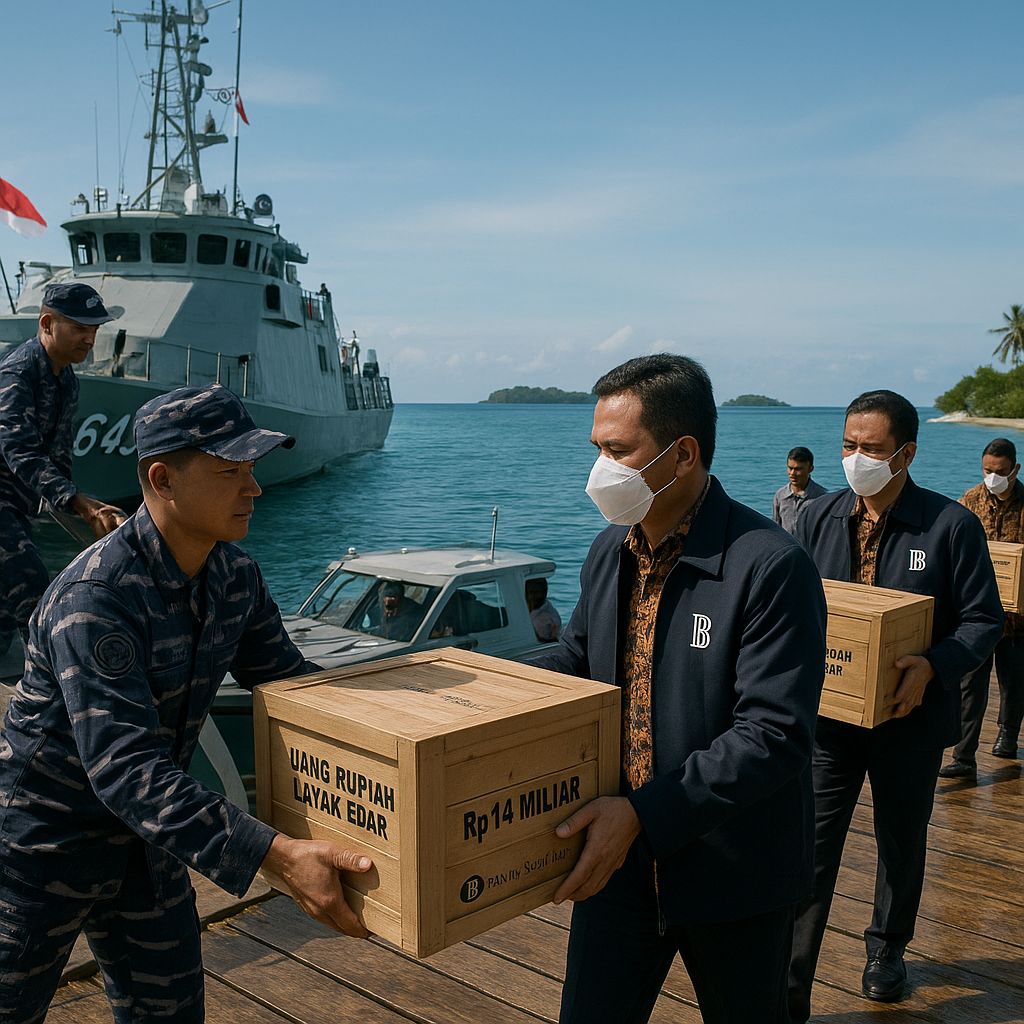 BI-TNI AL Penuhi Kebutuhan Uang Rupiah Layak Edar di Wilayah 3T Kepri