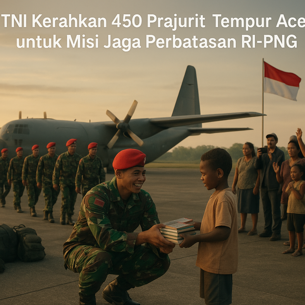 TNI Kerahkan 450 Prajurit Tempur Aceh untuk Misi Jaga Perbatasan RI-PNG