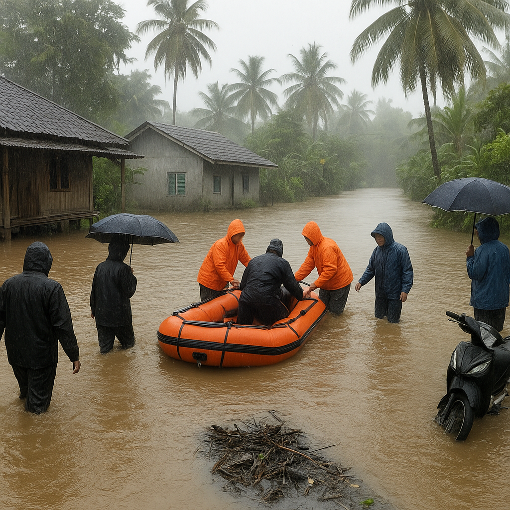 Hujan Deras Landa Bali, 3 RT di Jembrana Terendam Banjir