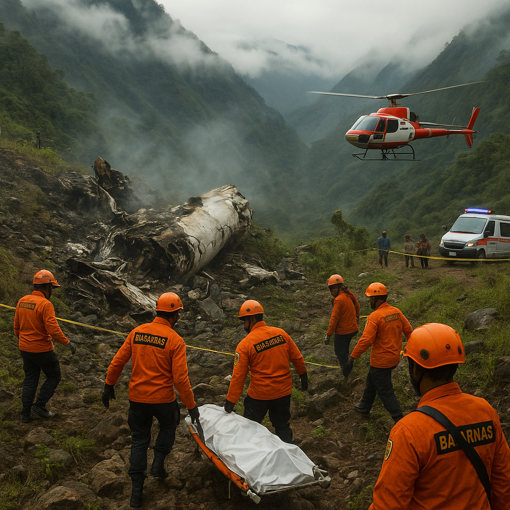 Pesawat Charter Tabrak Gunung di Papua, 12 Orang Tewas