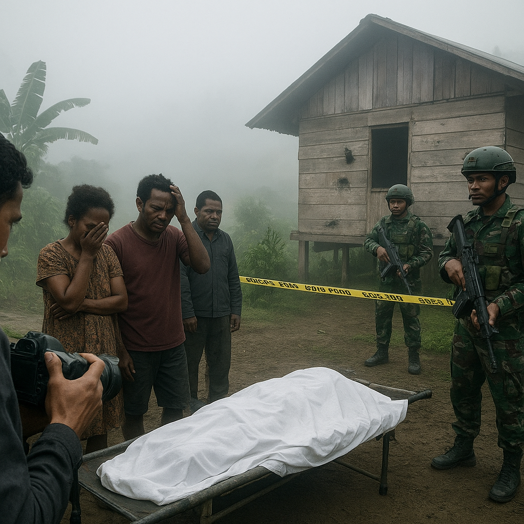 KKB Berondong Tembakan ke TNI, Warga Sipil Tewas Kena Peluru Nyasar di Intan Jaya
