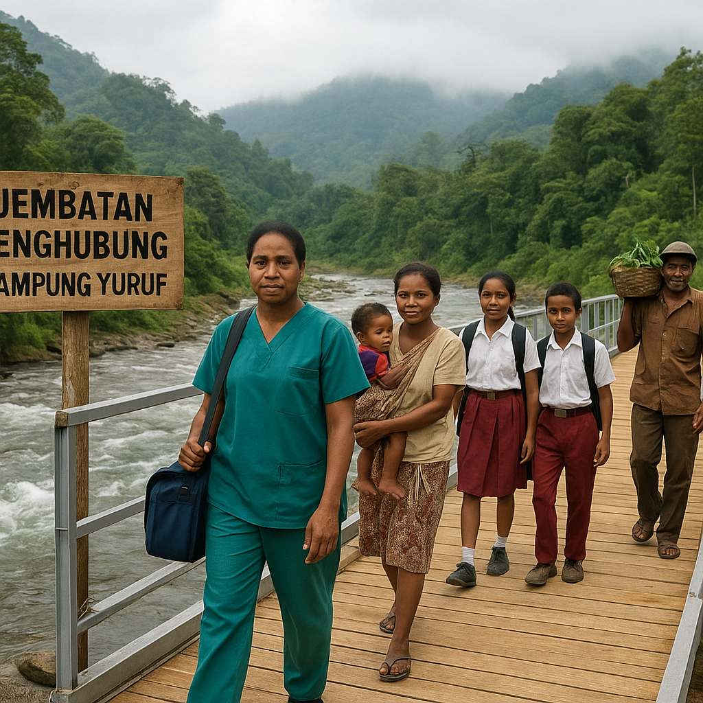 Jembatan Penghubung: Akses Baru untuk Kampung di Perbatasan PNG