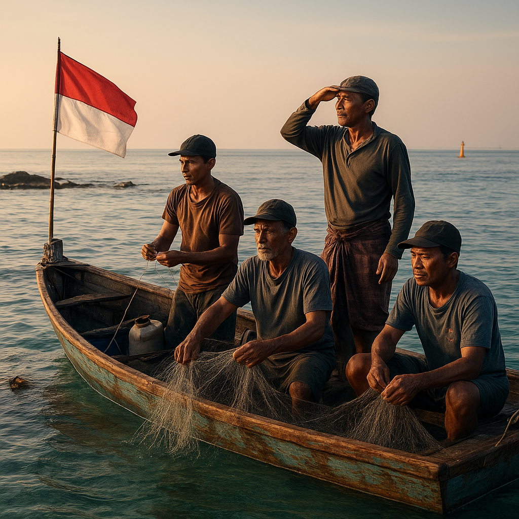 Foto: Nelayan Pulau Miangas, Menjaga Laut dan Garis Batas