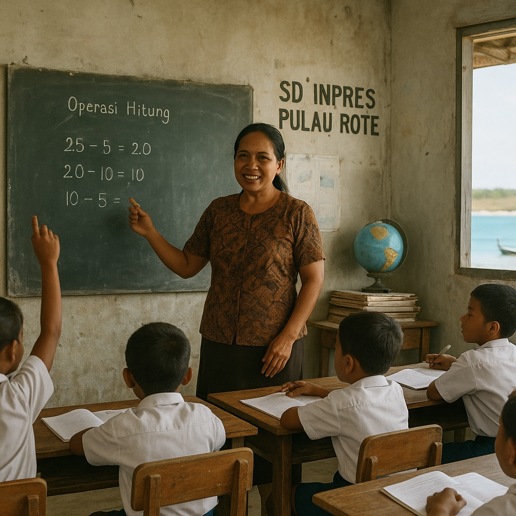 Suara Guru Honor di Pulau Rote: Mengajar dengan Semangat di Sekolah yang Hanya Punya Tiga Ruangan