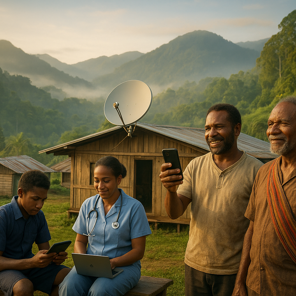 Jaringan Internet Satelit Akhirnya Sampai ke Kampung-kampung Terpencil di Papua Pegunungan