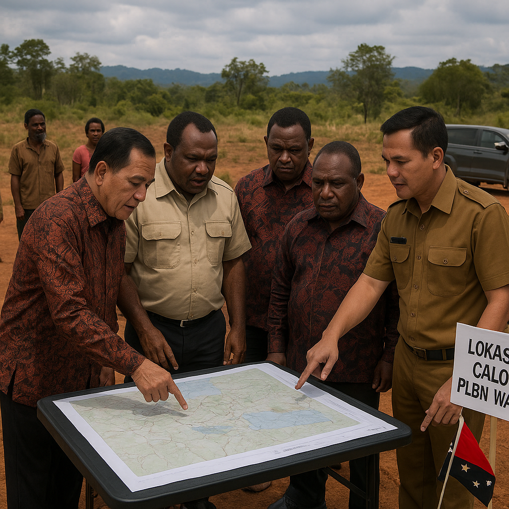 Delegasi Papua Nugini Tinjau Lokasi PLBN Waris Demi Akselerasi Ekonomi Perbatasan RI-PNG di Keerom
