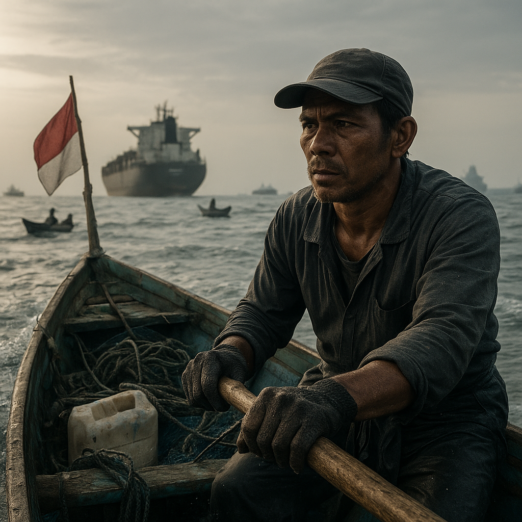 Peludan Perahu Kayu Nelayan Perbatasan RI-Malaysia: Sehari Bertarung dengan Arus di Selat Malaka