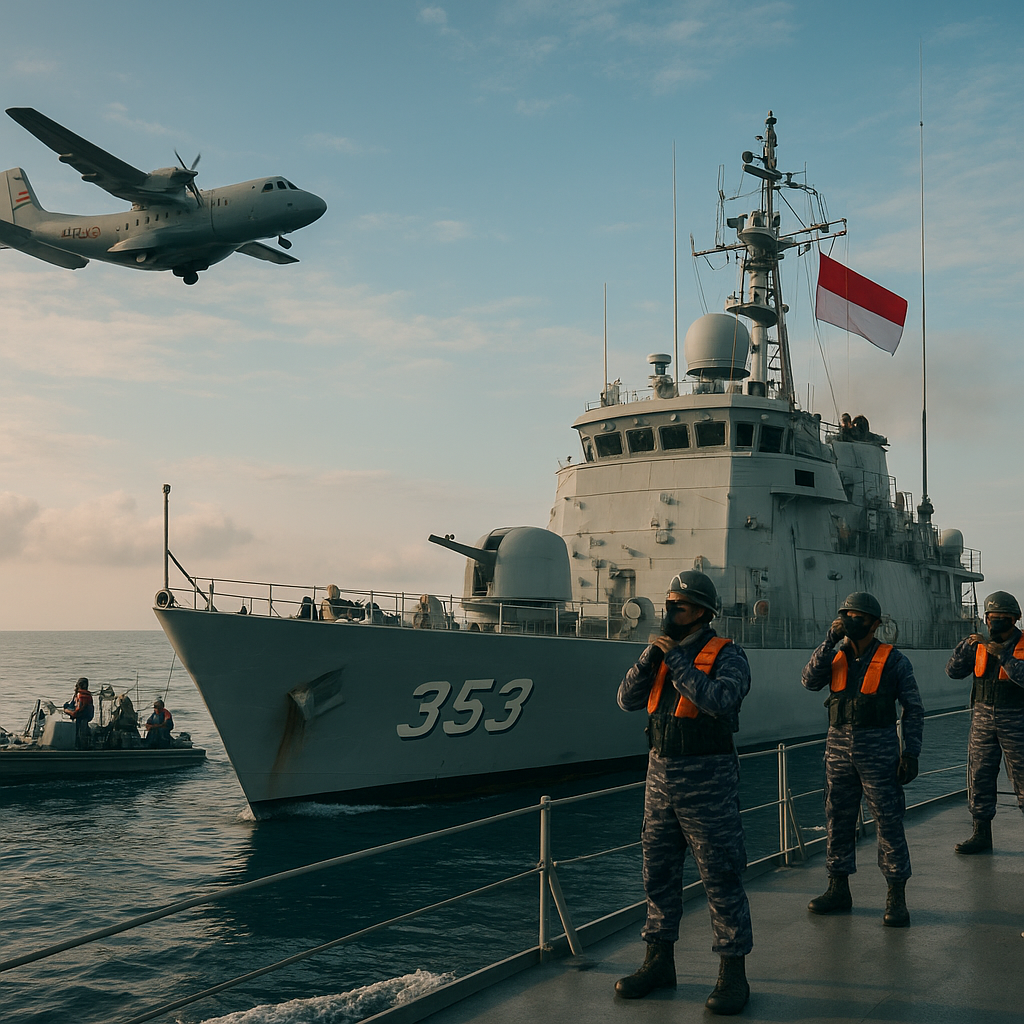 TNI AL dan AU Kolaborasi Jaga Wilayah Perbatasan Laut RI-Malaysia