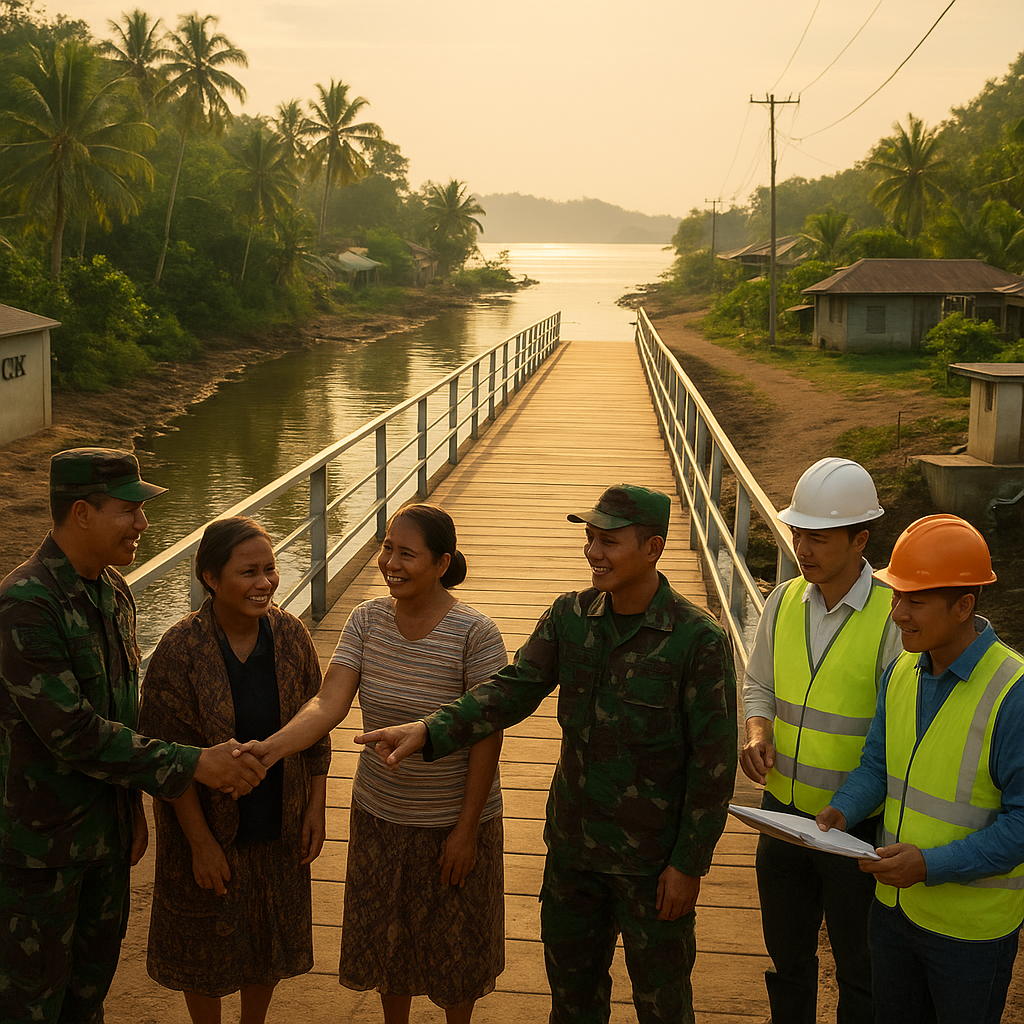 Jembatan dan Listrik untuk Sangihe-Talaud: Karya Bakti TNI AD di Beranda Depan NKRI