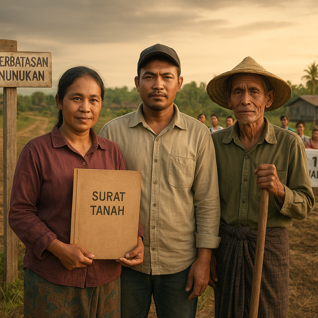 Kemenangan Pahit Petani Perbatasan Nunukan yang Kembali Dapatkan Tanahnya
