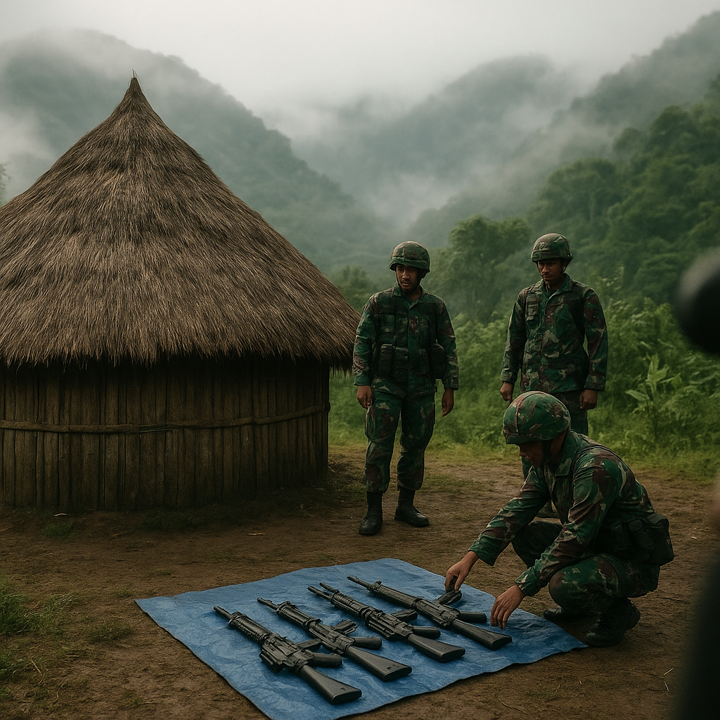 Koops TNI Habema Kuasai Honai yang Diduga Jadi Transit Kelompok Bersenjata di Intan Jaya, Tiga Senjata Api Diamankan