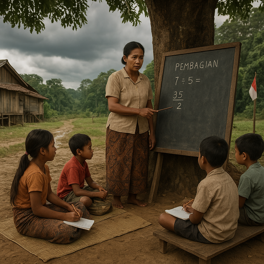 Guru Tapal Batas: Mengajar di Bawah Pohon, Mimpi Anak Perbatasan untuk Sekolah Layak