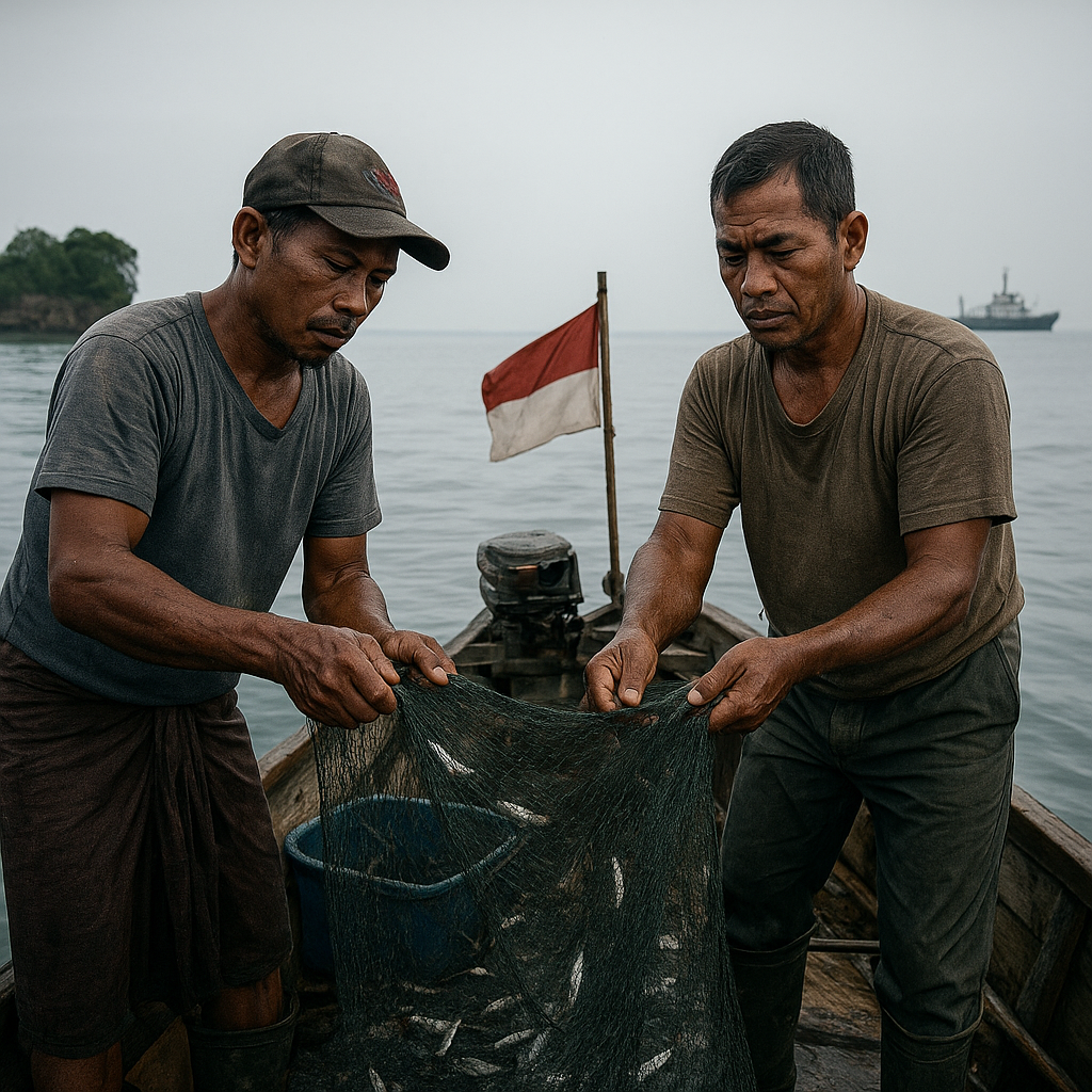 Kisah Nelayan di Perbatasan Kepri: Tangkapan Menurun, Tetap Bertahan di Laut Lepas