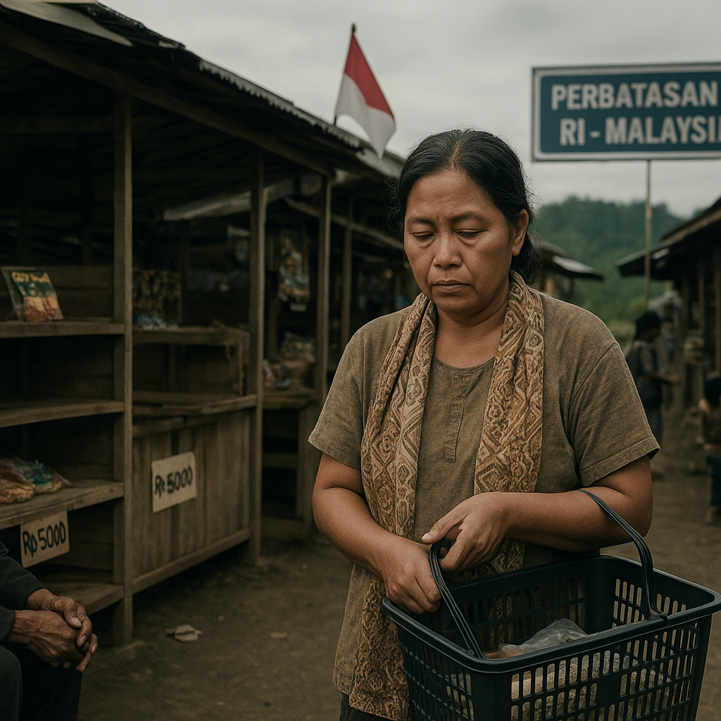 Orang Kota Ribut Kenaikan Harga Barang, Kami di Perbatasan RI-Malaysia Memilih Diam Menelan Kekecewaan