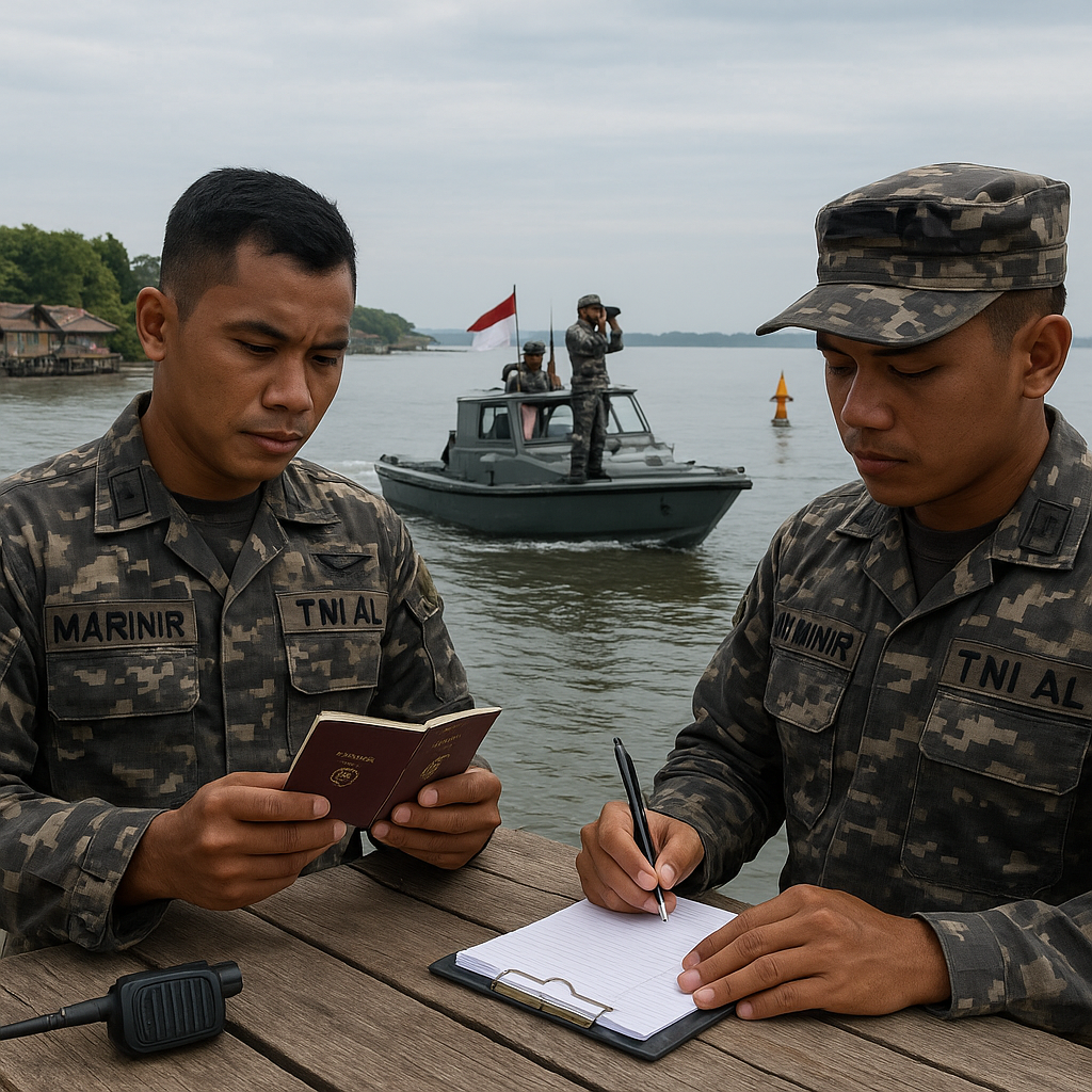 Korps Marinir TNI AL Perkuat Pengamanan Perbatasan dan Kedaulatan Negara di Pulau Sebatik
