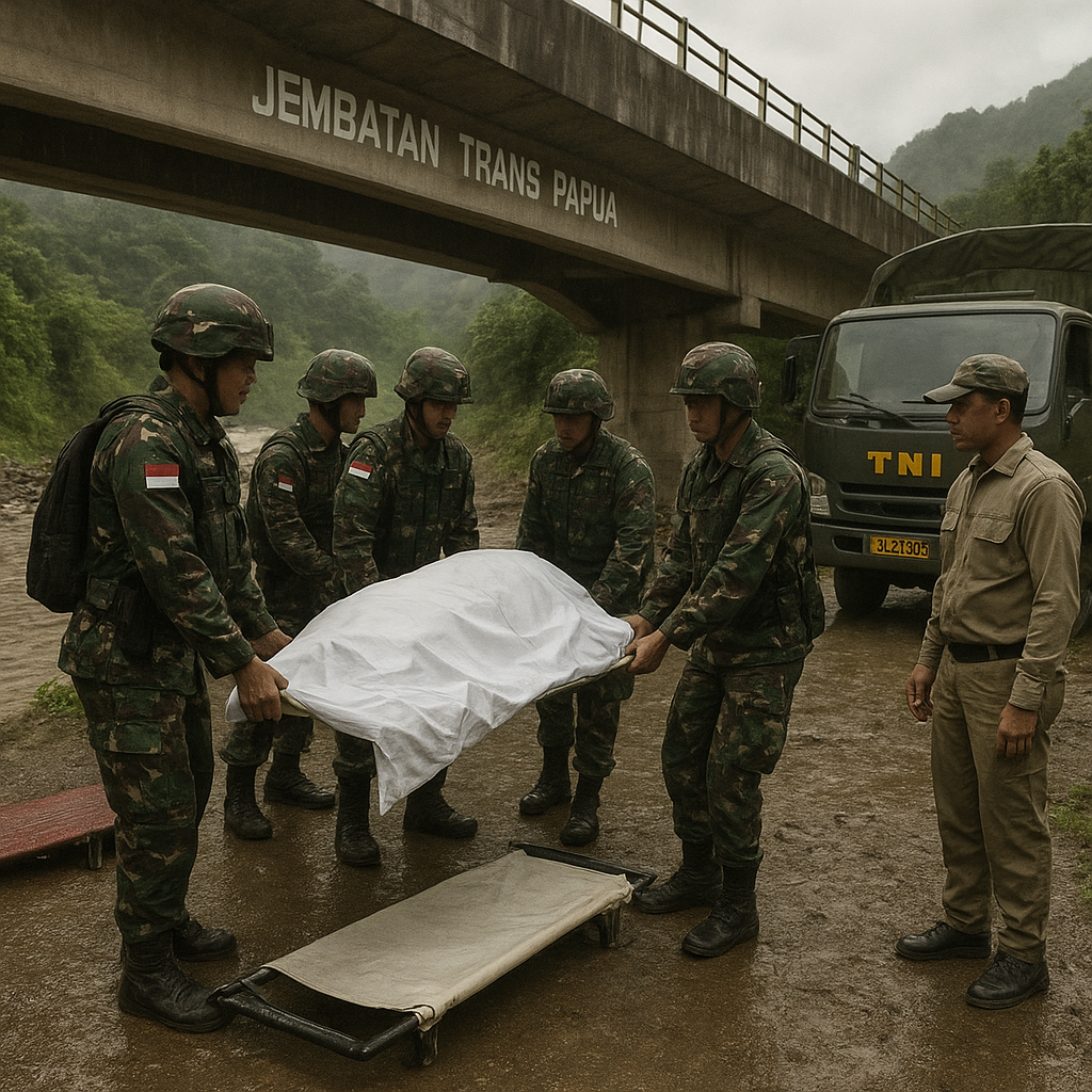 Kisah Getir di Jembatan Trans Papua: Evakuasi Jenazah Pasutri Korban Kekejaman KKB