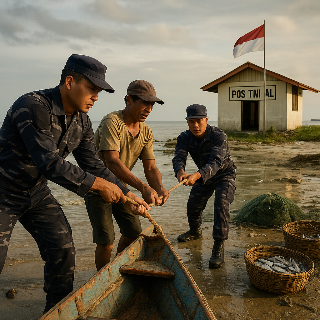Menjaga Garis di Pulau Sebatik: Kisah Harian Pos TNI AL di Ujung Utara Indonesia