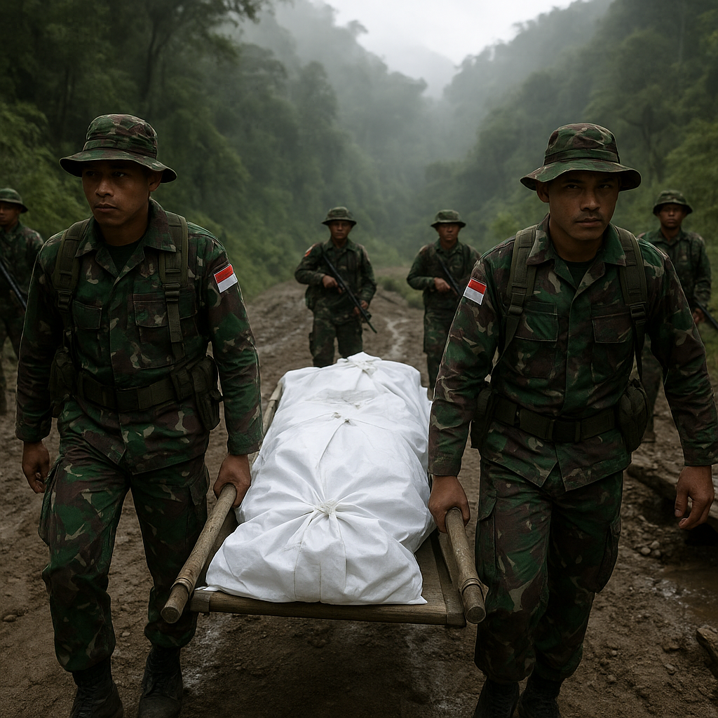 TNI Evakuasi Dua Jenazah Korban Penembakan OPM di Yahukimo
