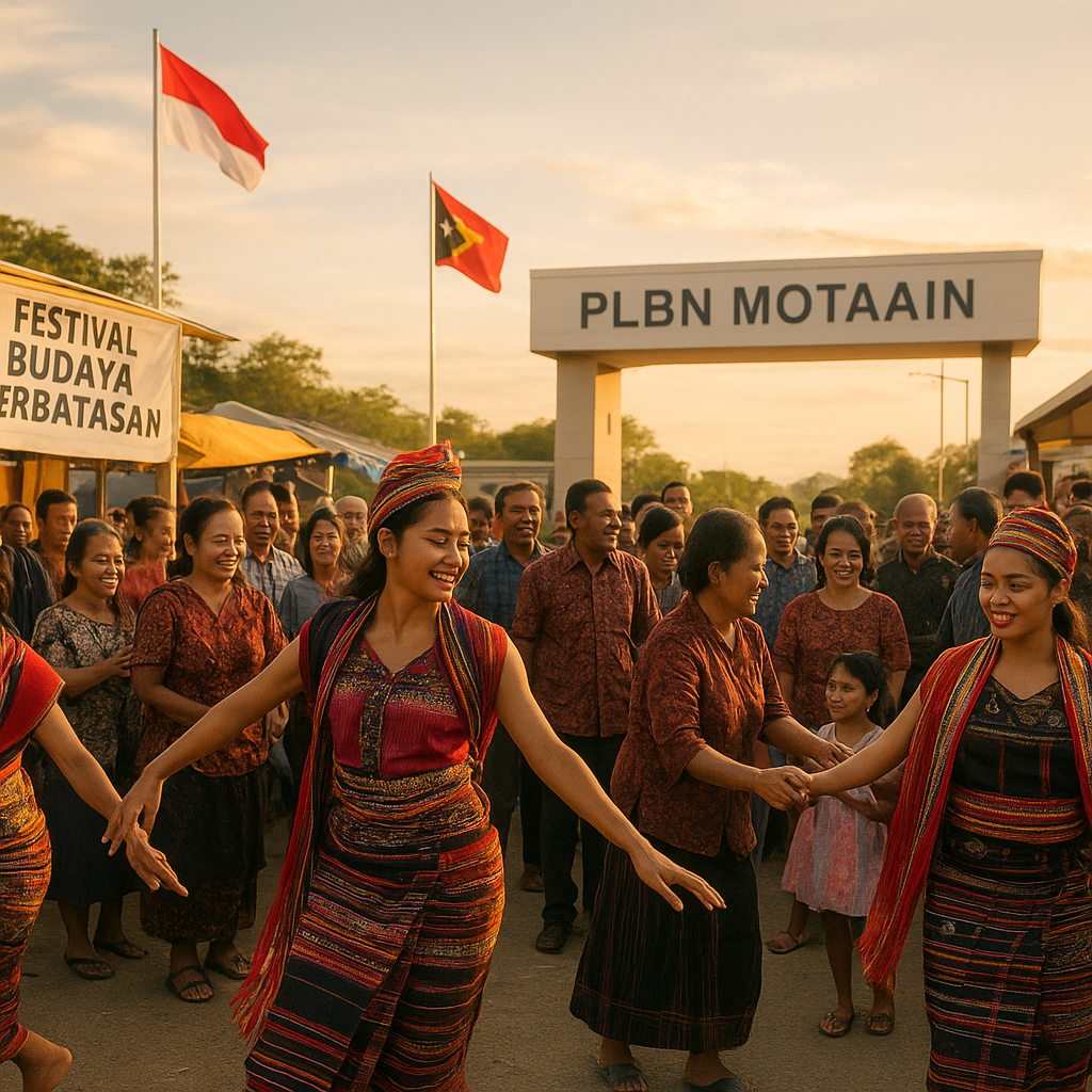 Festival Budaya Perbatasan di Motaain: Tarian, Lagu, dan Kuliner Menjadi Perekat Dua Bangsa