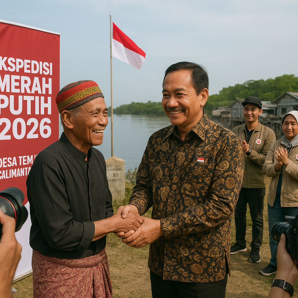 Ekspedisi Merah Putih 2026 di Temajuk Dapat Dukungan Penuh Bupati Sambas Satono