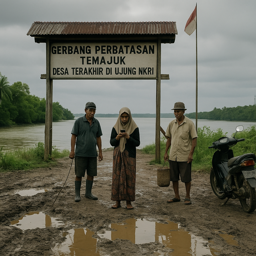 Menelusuri Gerbang Perbatasan Temajuk, Desa Terakhir di Ujung NKRI
