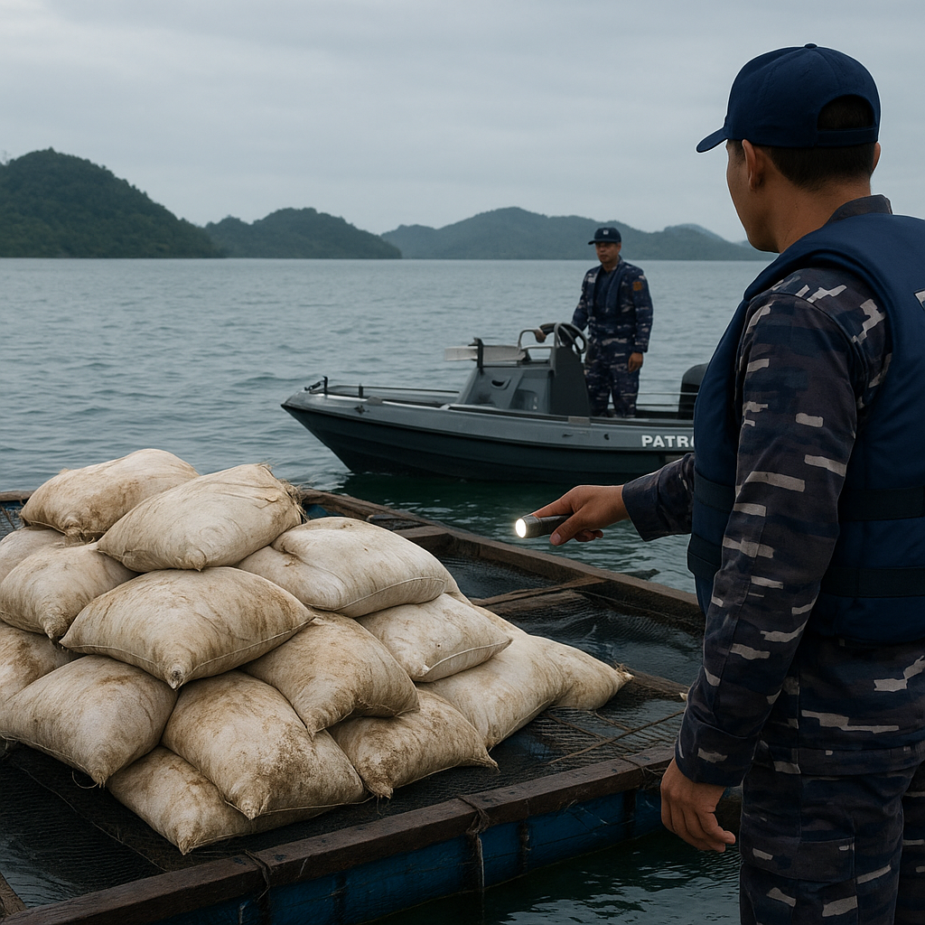TNI AL Gagalkan Penyelundupan Pasir Timah di Kepri, Diduga akan Dikirim ke Malaysia
