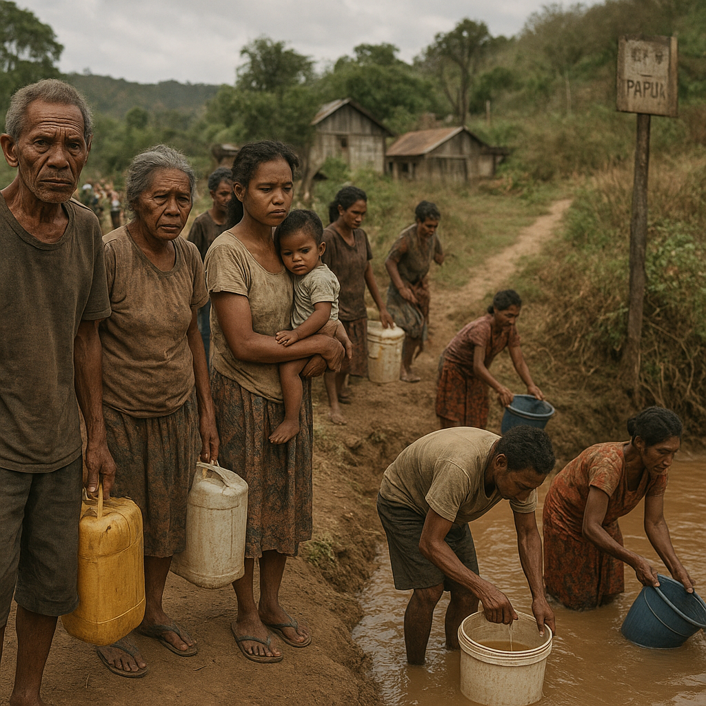 Warga Perbatasan NTT-PNG Keluhkan Akses Air Bersih yang Masih Sulit