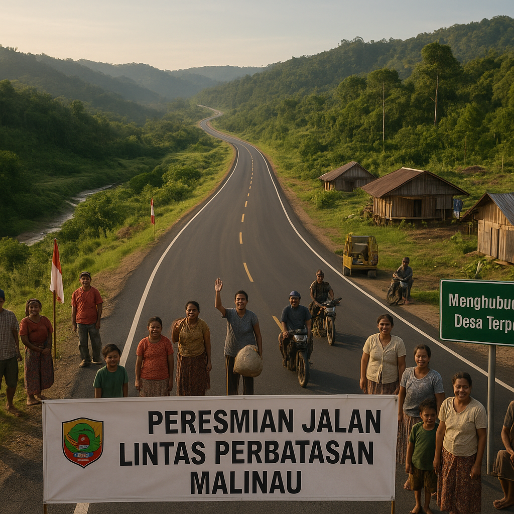 Pembangunan Jalan Lintas Perbatasan di Kalimantan Utara: Menghubungkan Desa yang Terisolasi Selama Puluhan Tahun