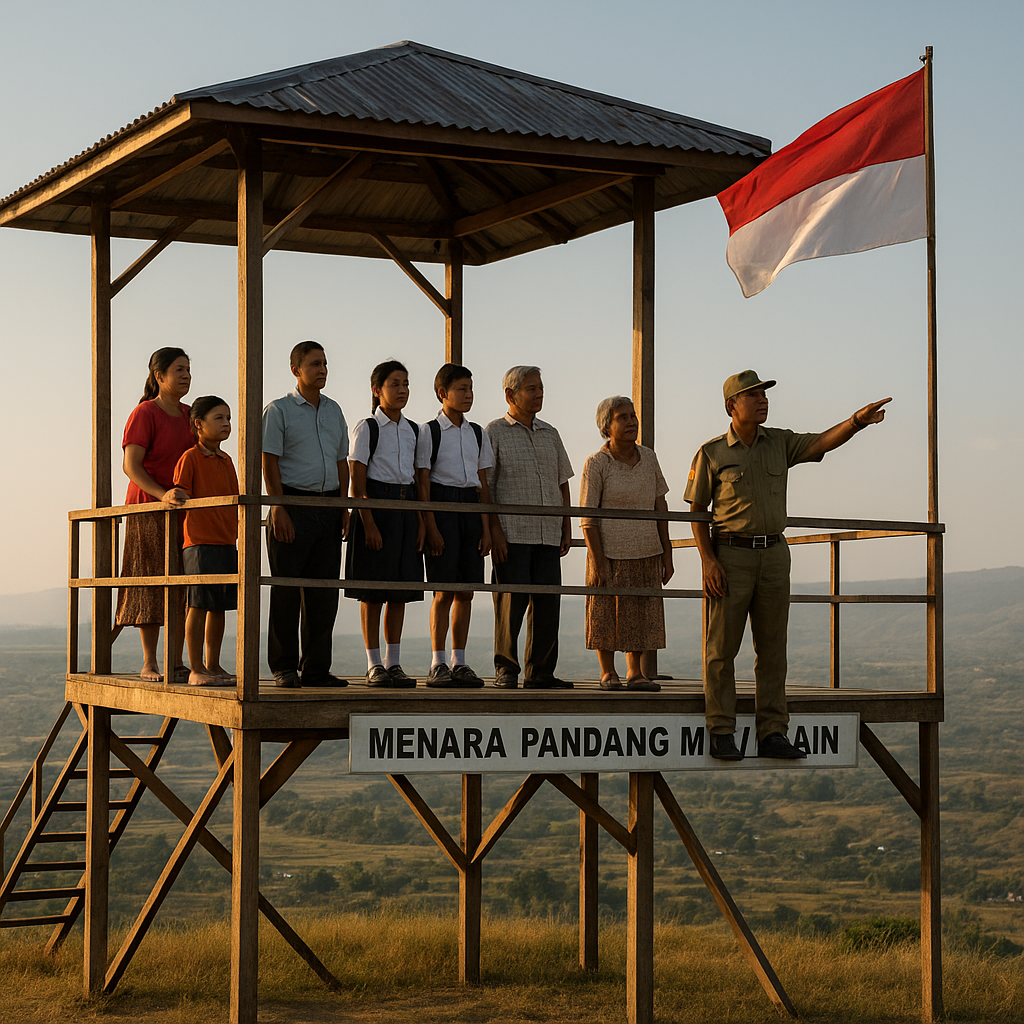 Menara Pandang Motaain: Dari Sini, Mata Memandang Timor Leste dan Rasa Cinta Tanah Air yang Menggelora