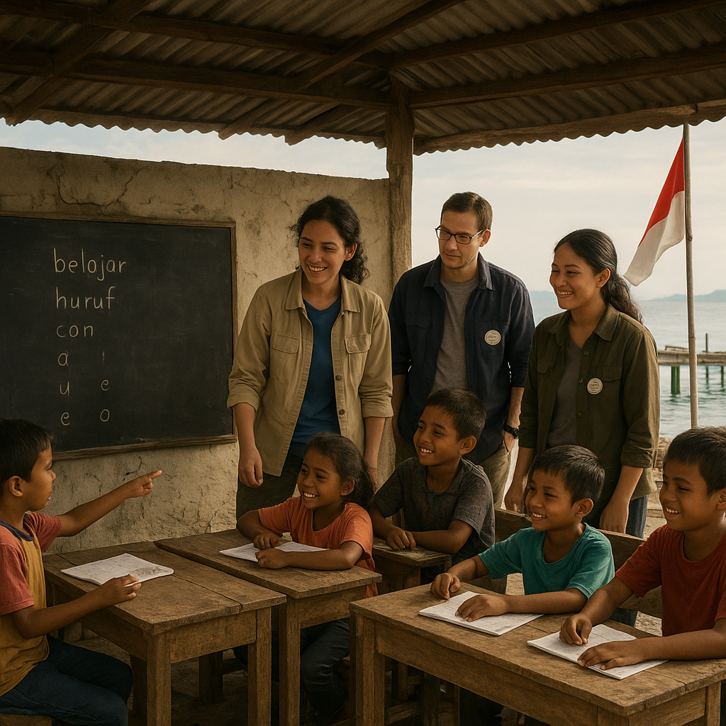 Sekolah Tapal Batas di Serasan: Guru-guru Relawan dan Semangat Belajar Anak-anak di Pulau Terdepan Natuna