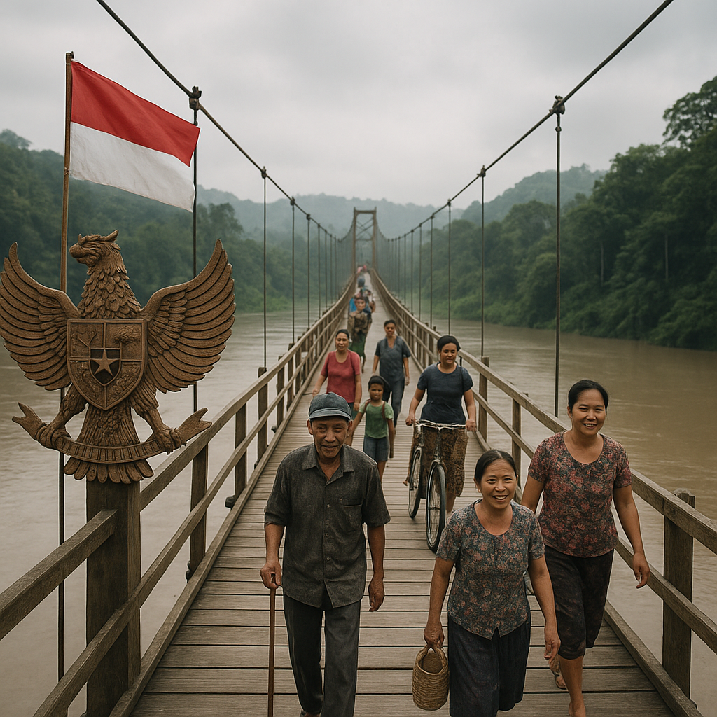 Jembatan Gantung Garuda: Penghubung Harapan di Perbatasan Sanggau yang Terisolasi
