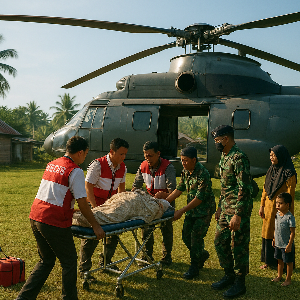 Jalur Evakuasi Medis Darurat di Pulau Marore: Ketika Helikopter Jadi Satu-Satunya Harapan