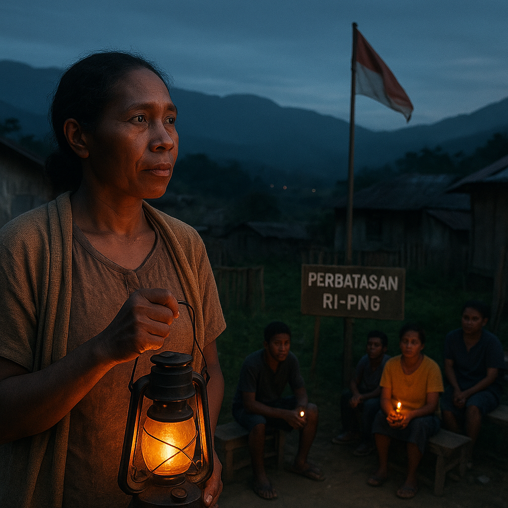 Potret Garis Depan: Perbatasan RI-PNG di Jayawijaya Masih Sepi, Warga Berharap Listrik Masuk