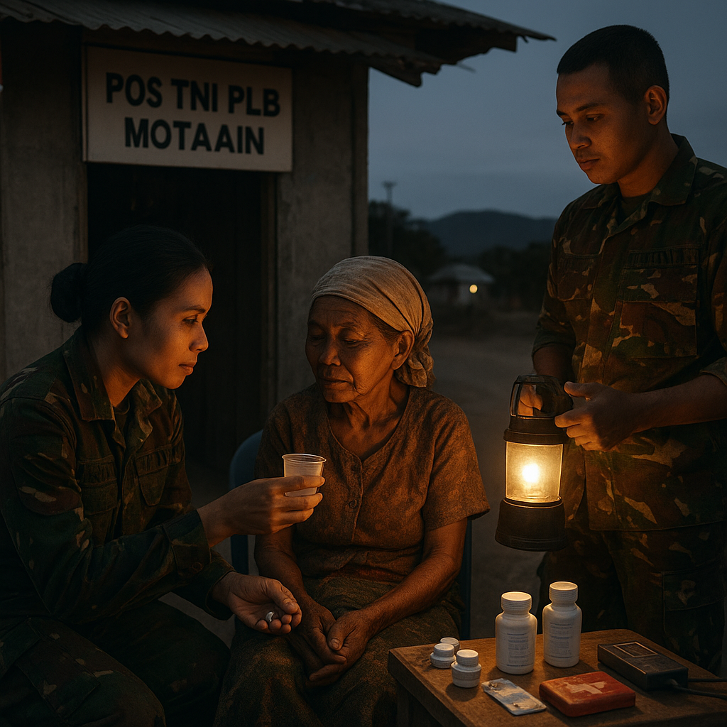 Pos TNI di Lintas Batas Motaain, NTT, Jadi Tempat Mengadu Warga Sakit